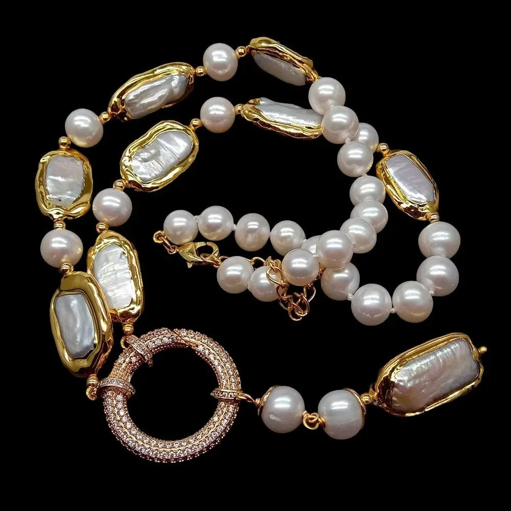 Elegant Freshwater Pearl Y Necklace