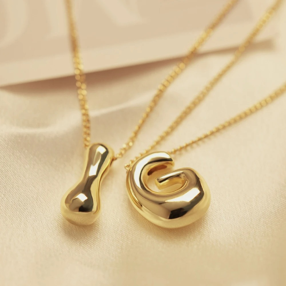 Bold & Cute Initial Letter Necklace