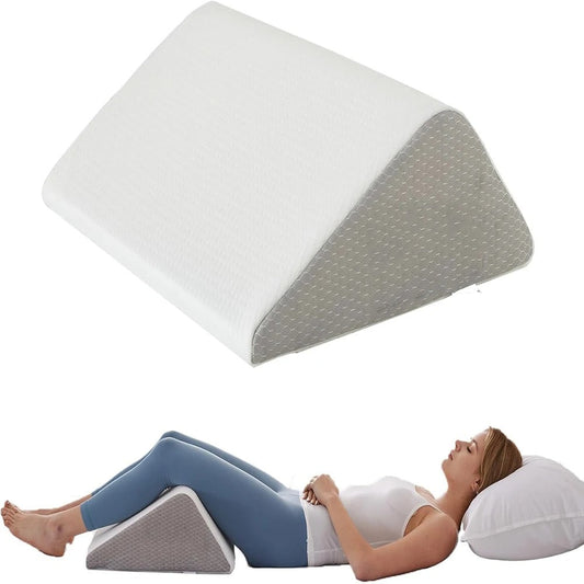 getblissyneck Leg Wedge Pillow with ergonomic design for comfortable leg elevation and support